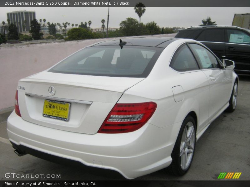 Diamond White Metallic / Black 2013 Mercedes-Benz C 250 Coupe