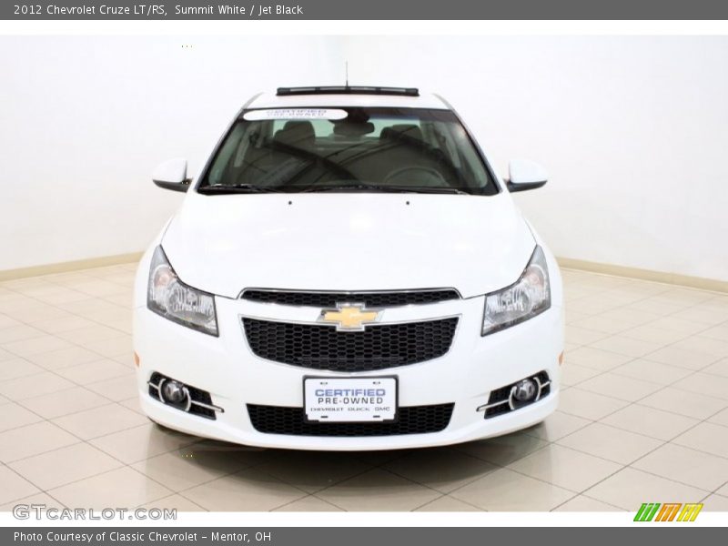 Summit White / Jet Black 2012 Chevrolet Cruze LT/RS