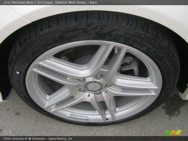 Diamond White Metallic / Black 2013 Mercedes-Benz C 250 Coupe