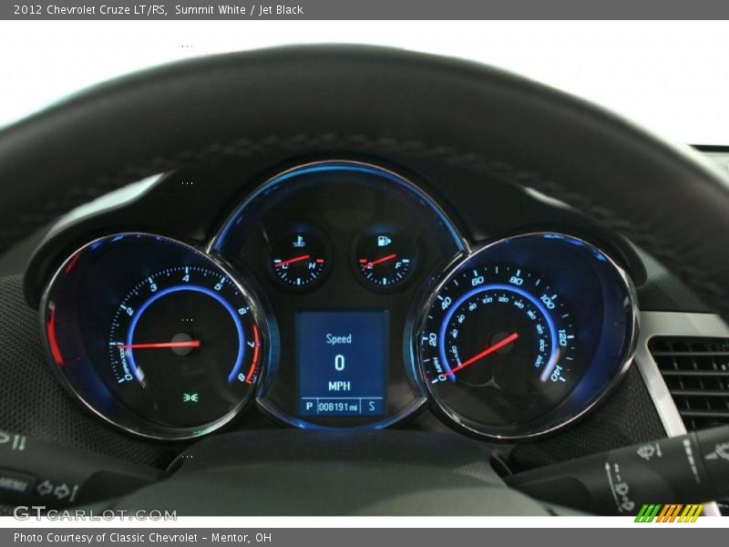 Summit White / Jet Black 2012 Chevrolet Cruze LT/RS