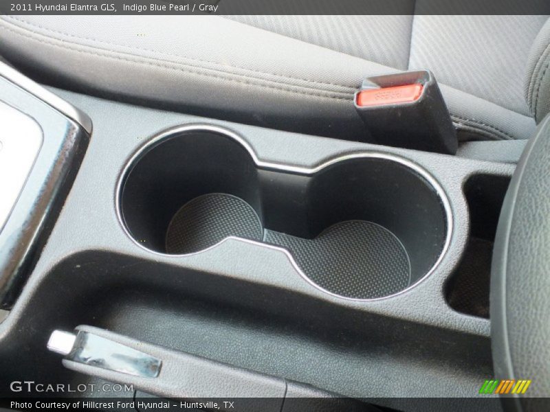 Indigo Blue Pearl / Gray 2011 Hyundai Elantra GLS
