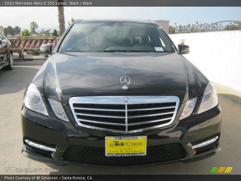 Black / Black 2013 Mercedes-Benz E 350 Sedan