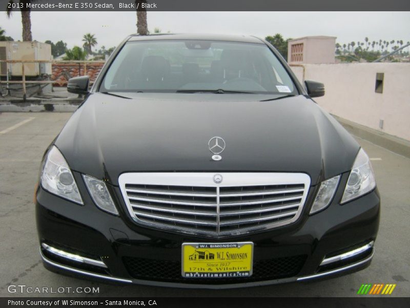 Black / Black 2013 Mercedes-Benz E 350 Sedan
