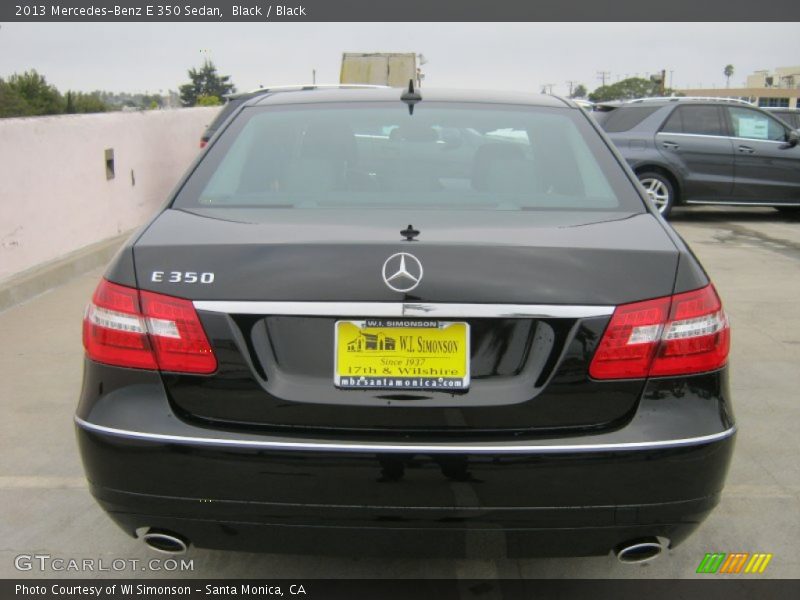 Black / Black 2013 Mercedes-Benz E 350 Sedan