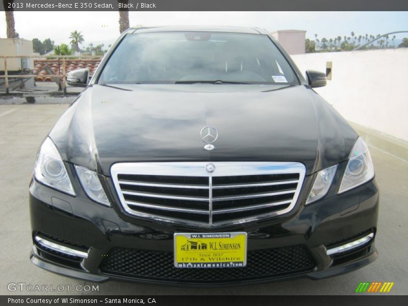Black / Black 2013 Mercedes-Benz E 350 Sedan