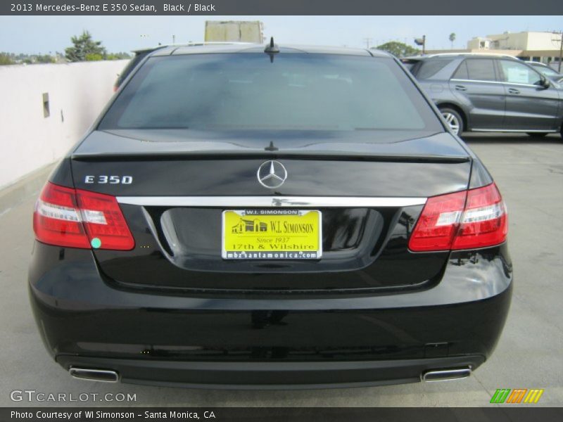 Black / Black 2013 Mercedes-Benz E 350 Sedan