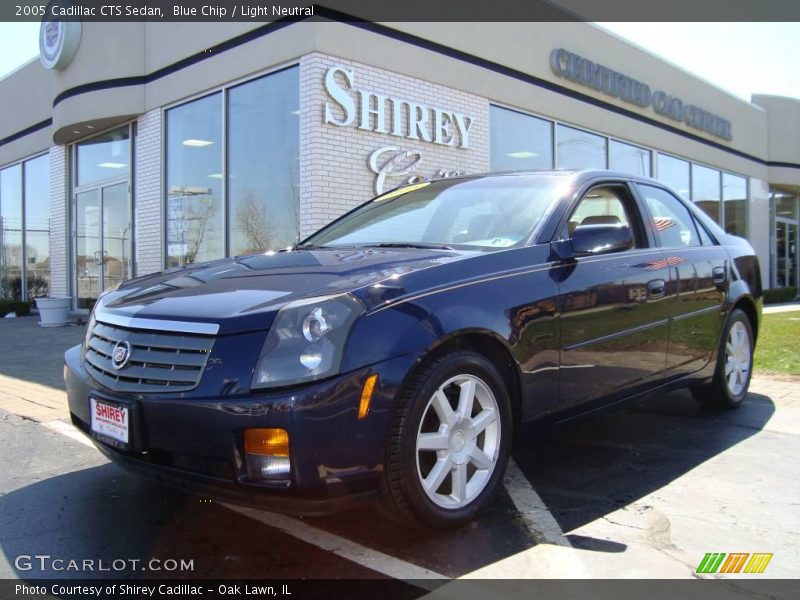 Blue Chip / Light Neutral 2005 Cadillac CTS Sedan