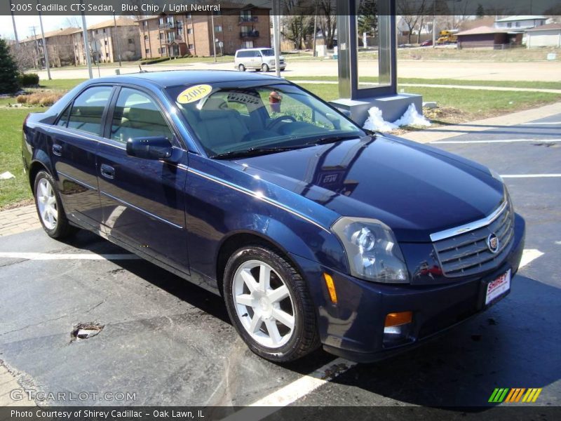 Blue Chip / Light Neutral 2005 Cadillac CTS Sedan