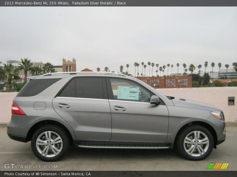 Palladium Silver Metallic / Black 2013 Mercedes-Benz ML 350 4Matic