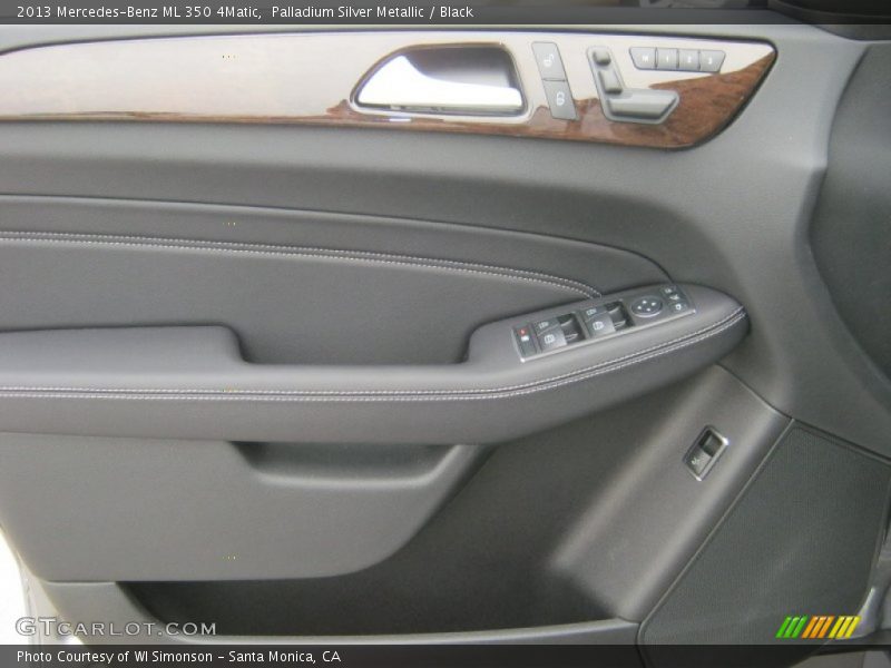 Palladium Silver Metallic / Black 2013 Mercedes-Benz ML 350 4Matic