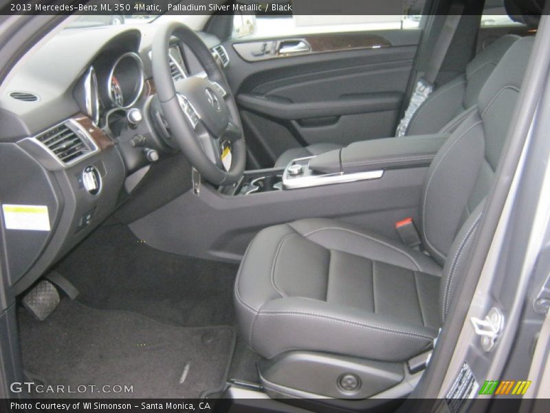 Palladium Silver Metallic / Black 2013 Mercedes-Benz ML 350 4Matic