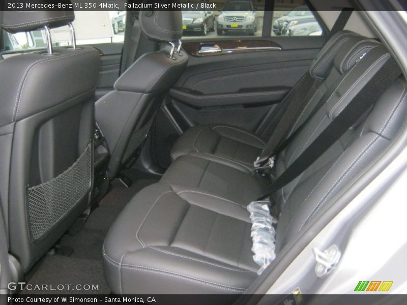 Palladium Silver Metallic / Black 2013 Mercedes-Benz ML 350 4Matic