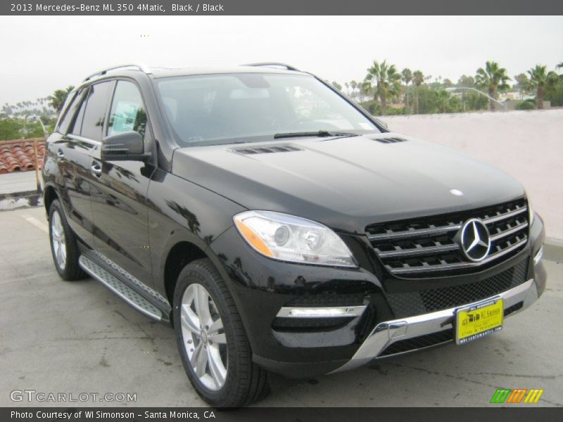 Black / Black 2013 Mercedes-Benz ML 350 4Matic