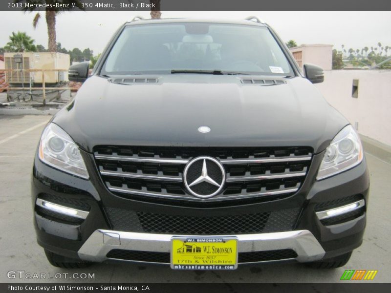 Black / Black 2013 Mercedes-Benz ML 350 4Matic