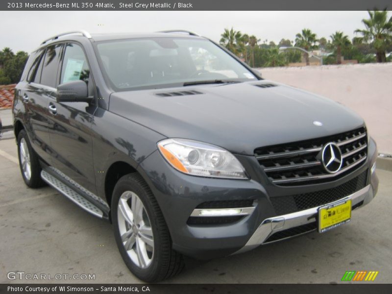 Steel Grey Metallic / Black 2013 Mercedes-Benz ML 350 4Matic