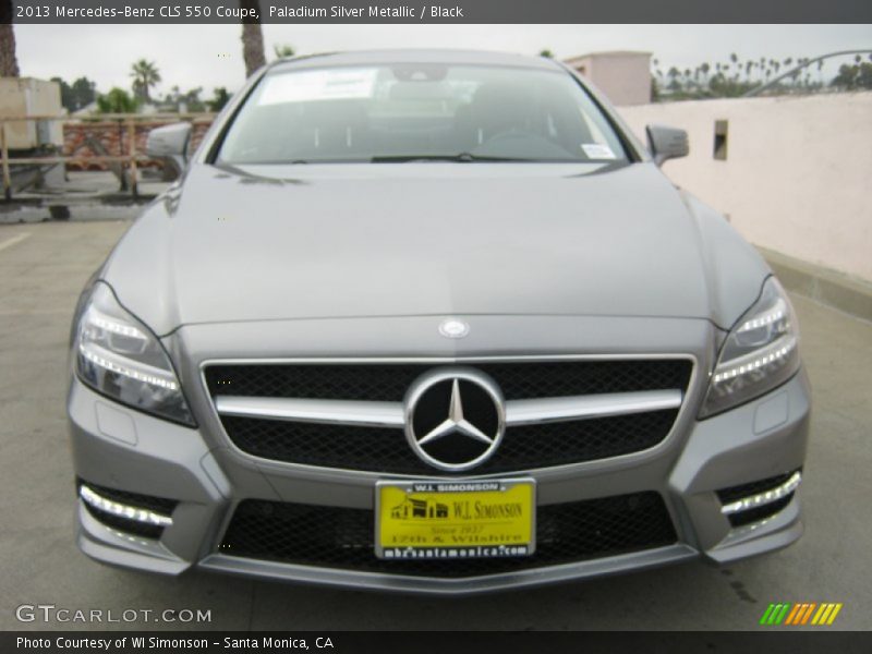 Paladium Silver Metallic / Black 2013 Mercedes-Benz CLS 550 Coupe