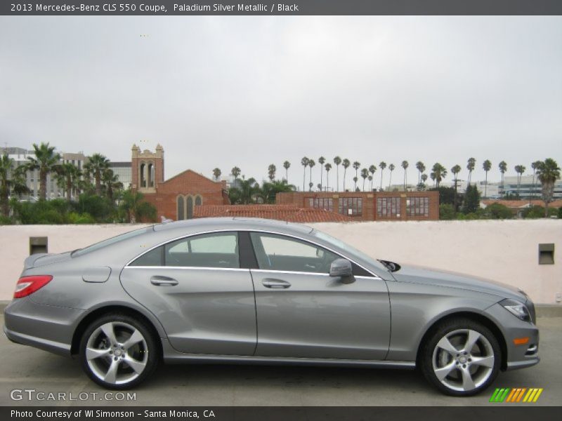 Paladium Silver Metallic / Black 2013 Mercedes-Benz CLS 550 Coupe