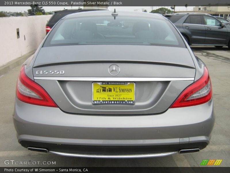 Paladium Silver Metallic / Black 2013 Mercedes-Benz CLS 550 Coupe