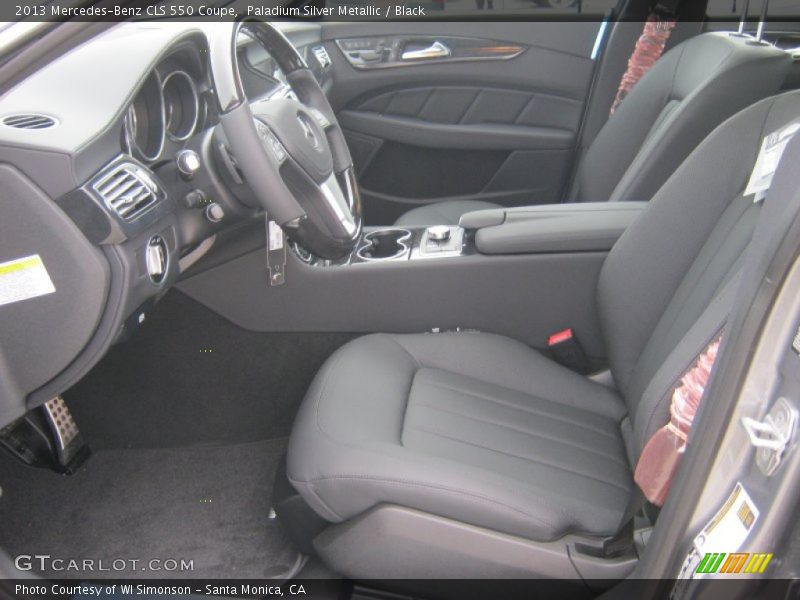 Paladium Silver Metallic / Black 2013 Mercedes-Benz CLS 550 Coupe