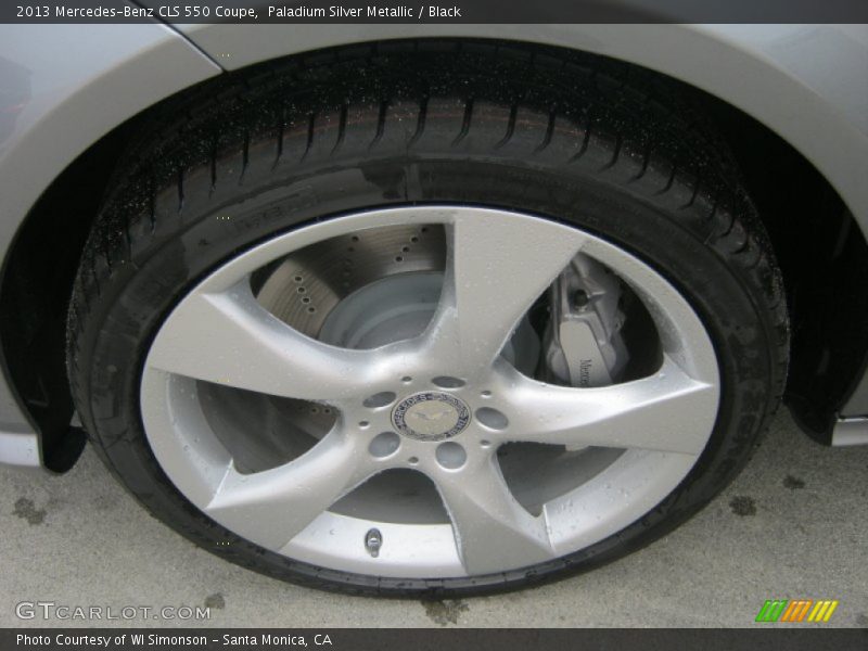 Paladium Silver Metallic / Black 2013 Mercedes-Benz CLS 550 Coupe