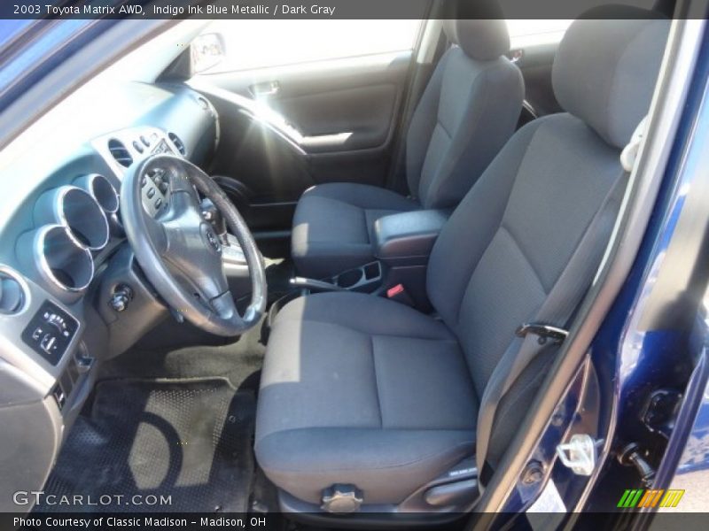 Indigo Ink Blue Metallic / Dark Gray 2003 Toyota Matrix AWD