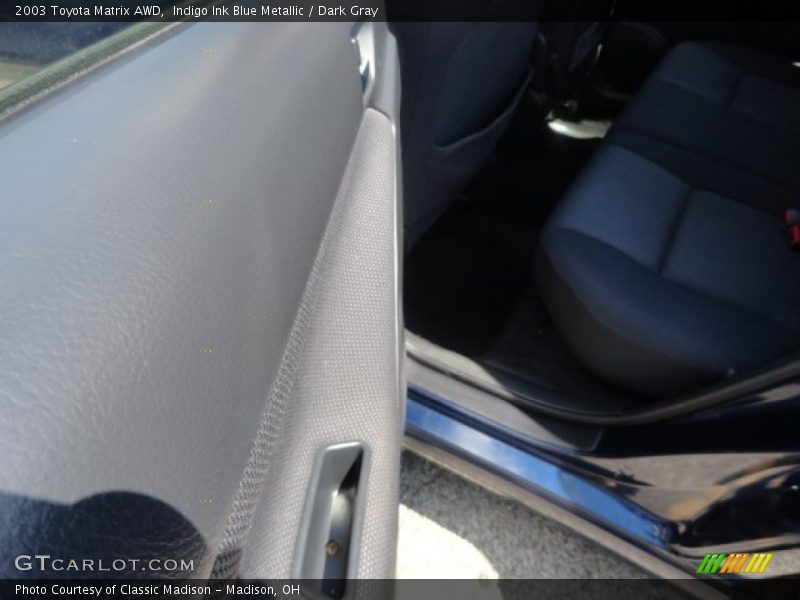 Indigo Ink Blue Metallic / Dark Gray 2003 Toyota Matrix AWD