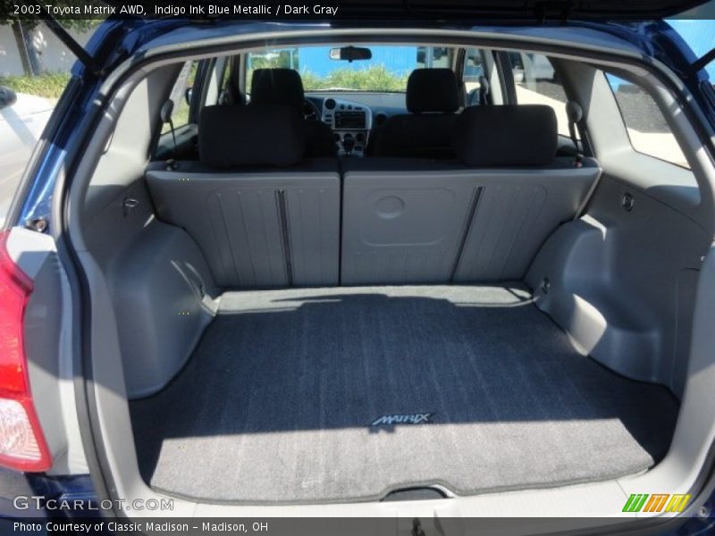 Indigo Ink Blue Metallic / Dark Gray 2003 Toyota Matrix AWD