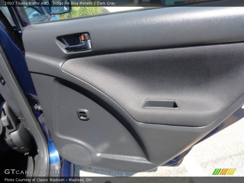 Indigo Ink Blue Metallic / Dark Gray 2003 Toyota Matrix AWD