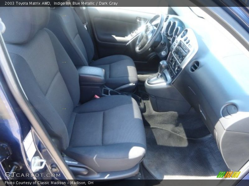 Indigo Ink Blue Metallic / Dark Gray 2003 Toyota Matrix AWD