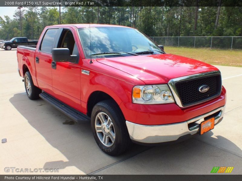 Bright Red / Tan 2008 Ford F150 XLT SuperCrew