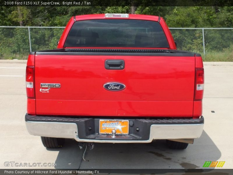 Bright Red / Tan 2008 Ford F150 XLT SuperCrew