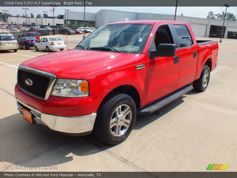 Bright Red / Tan 2008 Ford F150 XLT SuperCrew