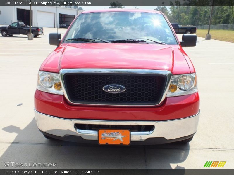 Bright Red / Tan 2008 Ford F150 XLT SuperCrew