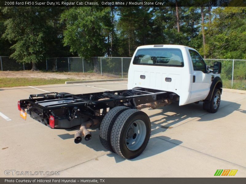 Oxford White / Medium Stone Grey 2008 Ford F450 Super Duty XL Regular Cab Chassis