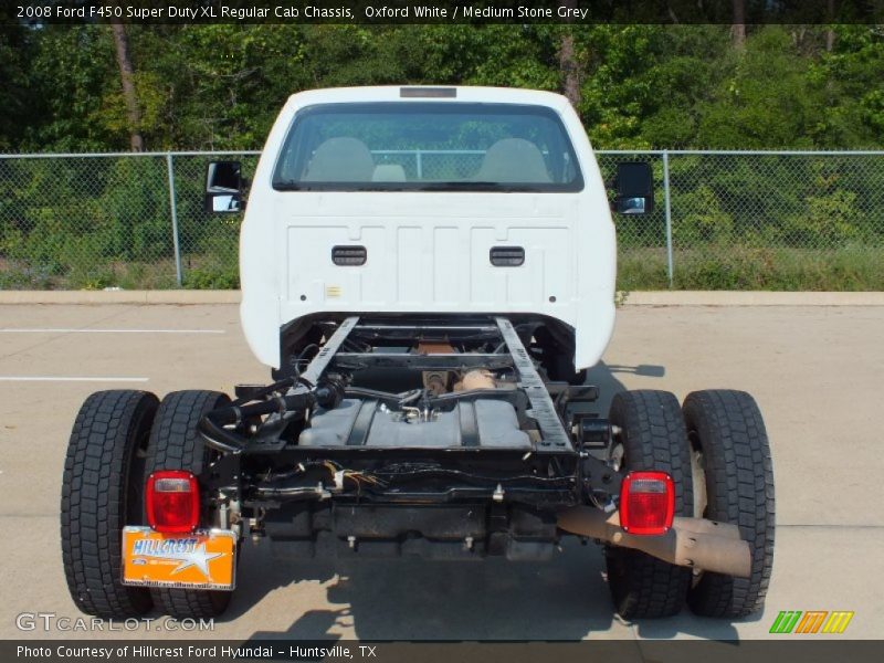 Oxford White / Medium Stone Grey 2008 Ford F450 Super Duty XL Regular Cab Chassis