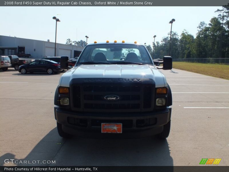 Oxford White / Medium Stone Grey 2008 Ford F450 Super Duty XL Regular Cab Chassis