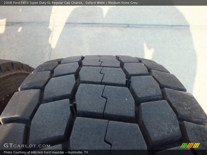 Oxford White / Medium Stone Grey 2008 Ford F450 Super Duty XL Regular Cab Chassis