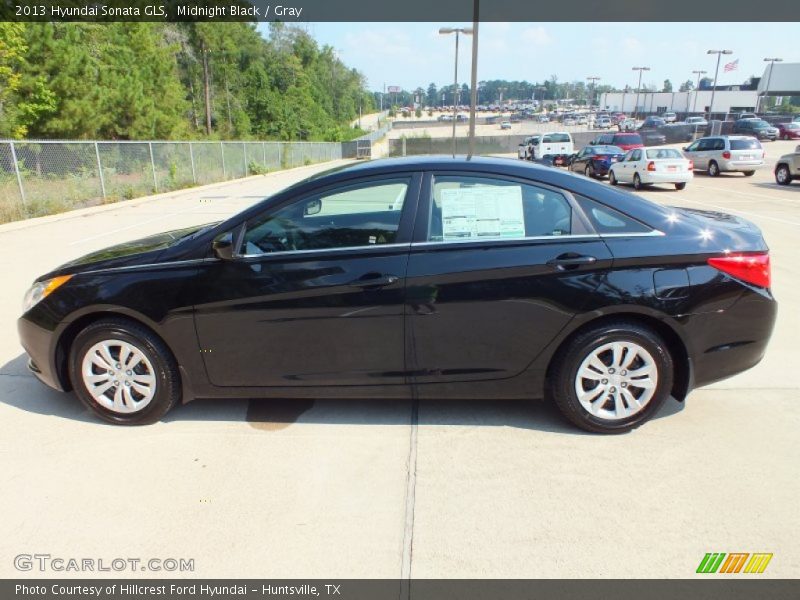 Midnight Black / Gray 2013 Hyundai Sonata GLS