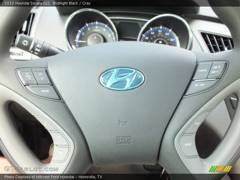 Midnight Black / Gray 2013 Hyundai Sonata GLS