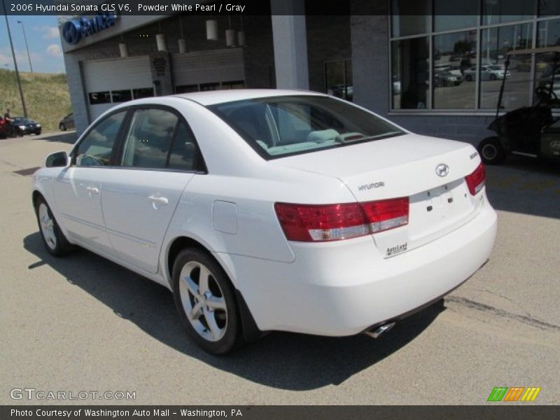 Powder White Pearl / Gray 2006 Hyundai Sonata GLS V6