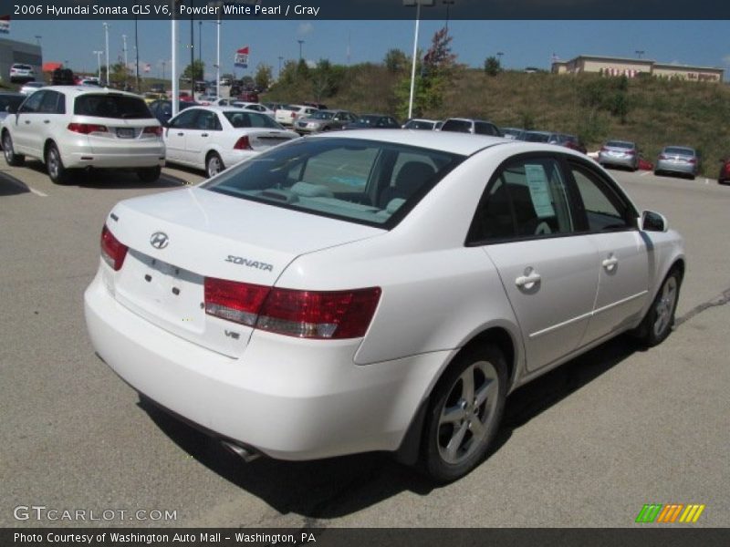 Powder White Pearl / Gray 2006 Hyundai Sonata GLS V6
