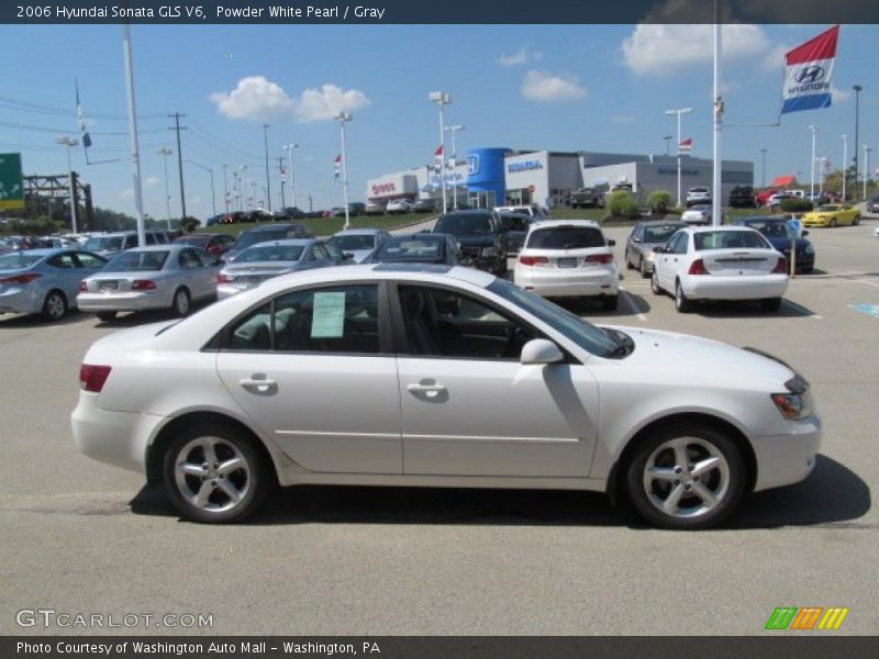 Powder White Pearl / Gray 2006 Hyundai Sonata GLS V6