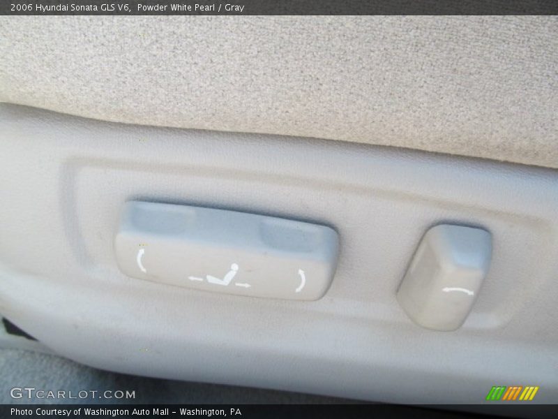 Powder White Pearl / Gray 2006 Hyundai Sonata GLS V6
