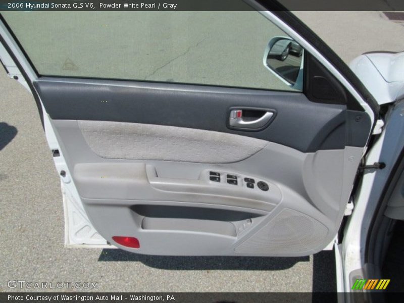 Powder White Pearl / Gray 2006 Hyundai Sonata GLS V6