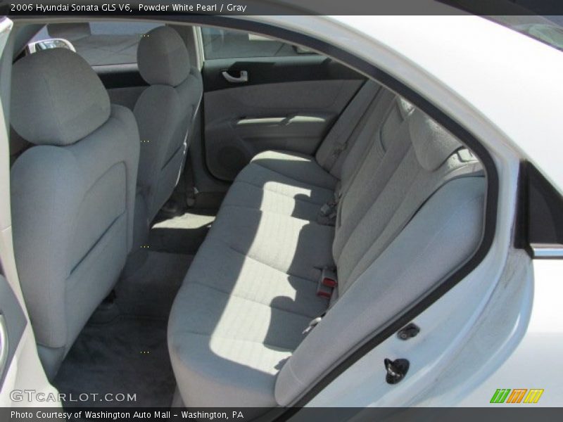 Powder White Pearl / Gray 2006 Hyundai Sonata GLS V6