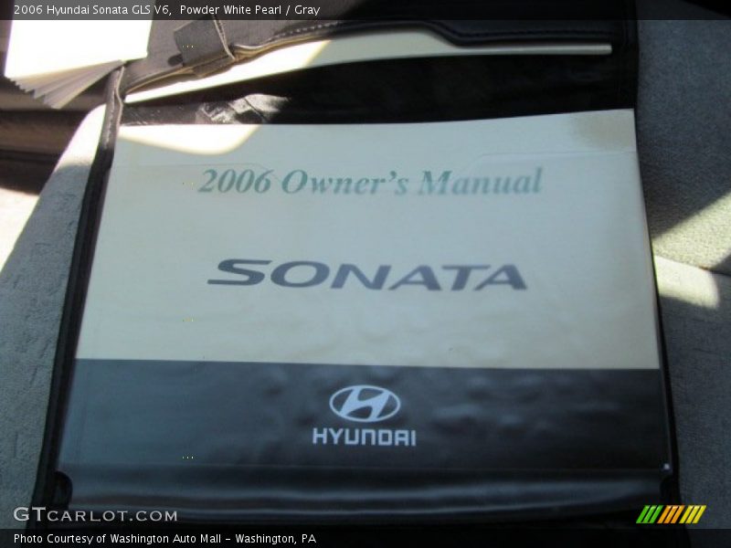 Powder White Pearl / Gray 2006 Hyundai Sonata GLS V6