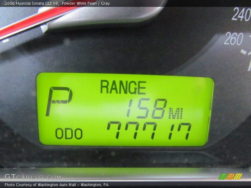 Powder White Pearl / Gray 2006 Hyundai Sonata GLS V6