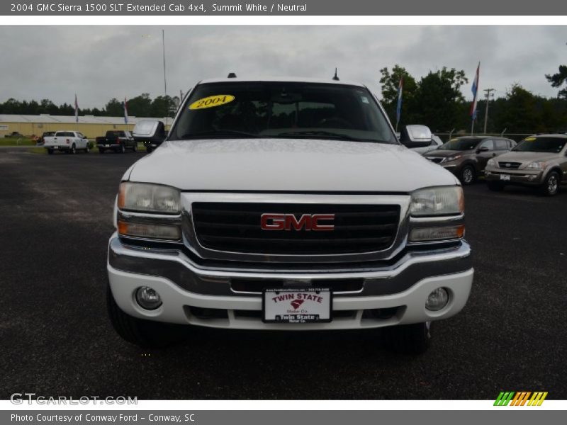 Summit White / Neutral 2004 GMC Sierra 1500 SLT Extended Cab 4x4