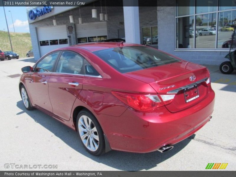 Venetian Red / Gray 2011 Hyundai Sonata SE