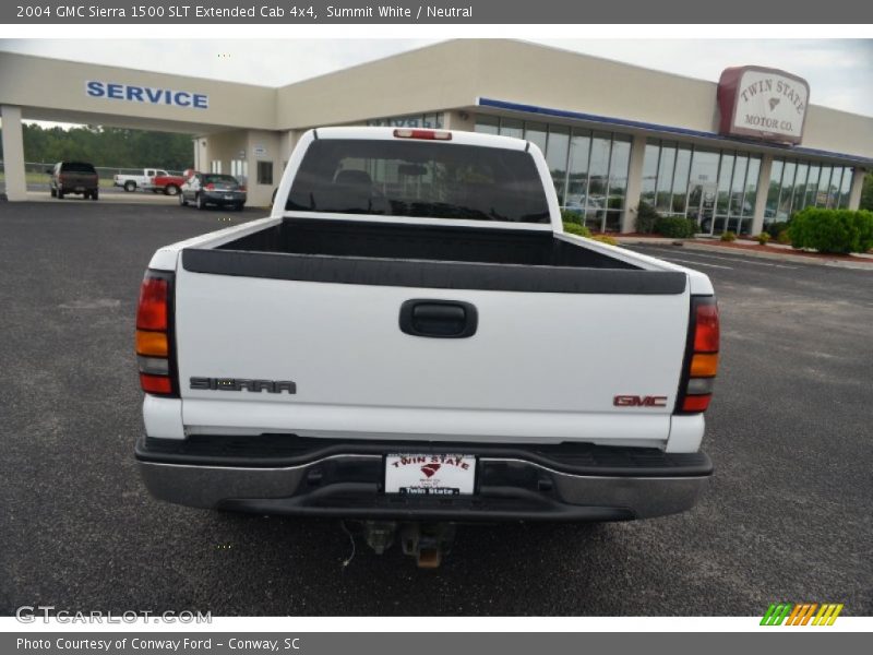 Summit White / Neutral 2004 GMC Sierra 1500 SLT Extended Cab 4x4